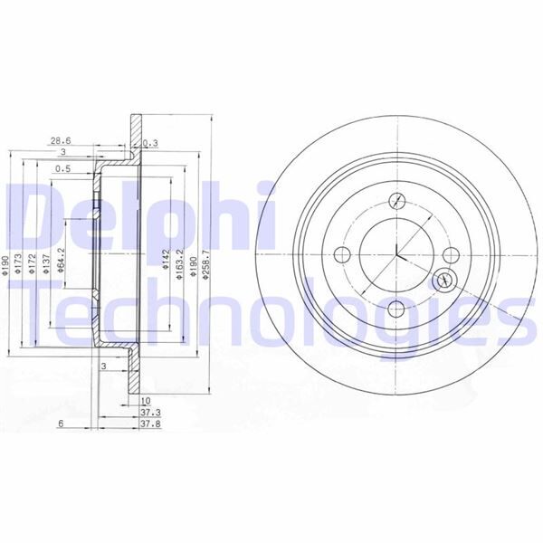 FREN DİSKİ ÇİFTLİ PAKET - BOYALI. DELİKSİZ ARKA MINI COOPER. COOPER D. COOPER S. COOPER SD. FIRST. JOHN COOPER WORKS. ONE 04/2001 > | OEM:34211503070-34216774987