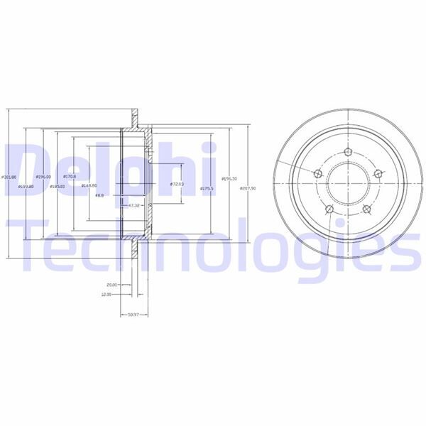 FREN DİSKİ ÇİFTLİ PAKET . DELİKSİZ ARKA FORD // MAZDA; MAVERICK // TRIBUTE 05/2004 > | OEM:EF9126251