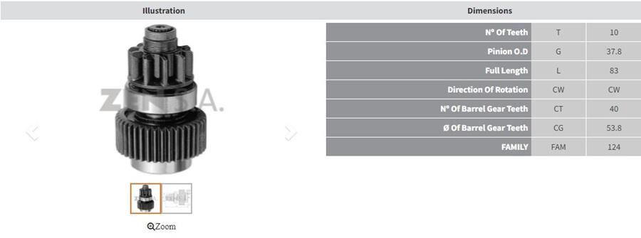 10 DIS TOYOTA HILUX 2.8 | OEM:UMD-5454-2801154380-548257