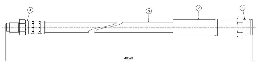 FREN HORTUMU ön Boxer 94-. | OEM:480696