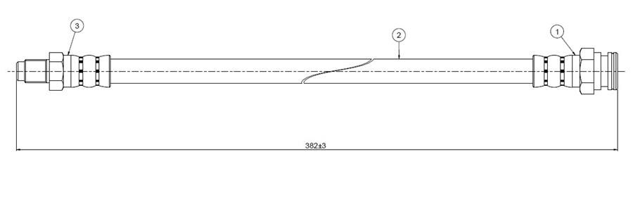 FREN HORTUMU arka Boxer 94-02 | OEM:481637-4806C8