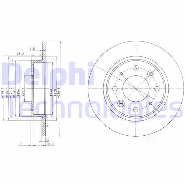 FREN DİSKİ ÇİFTLİ PAKET . DELİKSİZ ARKA KIA CARENS. CLARUS 07/1999 > 09/2006 | OEM:0K09AA26251-0K09AA26251B