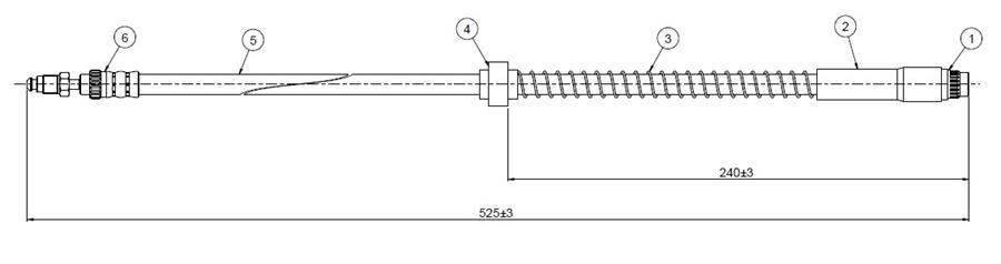 FREN HORTUMU ön Expert all models-806 96-. | OEM:480682