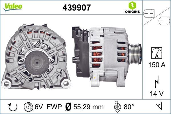 ALTERNATOR FORD GALAXY II WA6 2.0 TDCi 10>15 S-MAX WA6 2.0 TDCi 06>15 | OEM:AG9T10300CA-1678607