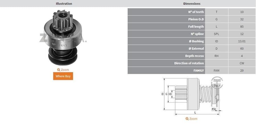10 DIS AGCO-LINCOLN-TELEDYNE TRAKTOR | OEM:10457178