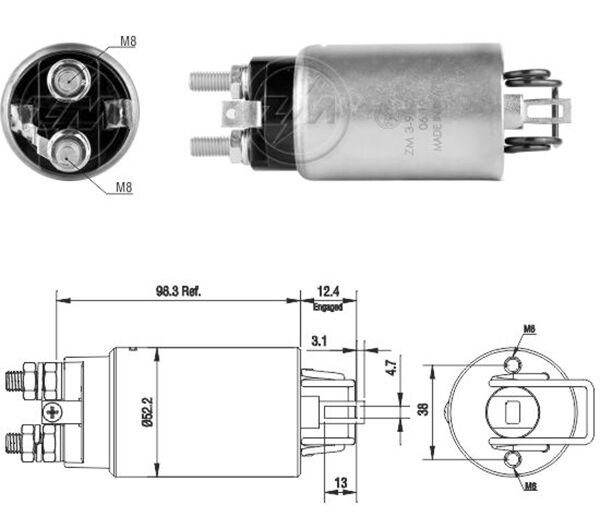24V ISUZU NKR 36-NISSAN CABSTAR-FORKLIFT-YE 03-YGF 03 SS-2529-SHI-3982-SHI-2529 | OEM:SHI-3982-SHI-2529-SS-2529
