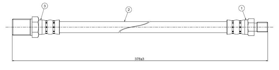 FREN HORTUMU ön 504 pick-up 68-75 | OEM:480612