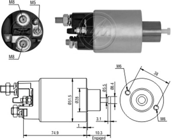 MARS OTOMATIGI 12V RENAULT CLIO 1.5 KANGOO 1.5 DACIA LOGAN 1.5 DIZEL DUCATO JAPON | OEM:M2T87671