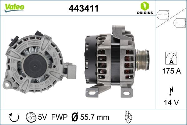 ALTERNATÖR VOLVO 2.0 Ti | OEM:125711053-31288880-36000613-2089.4N