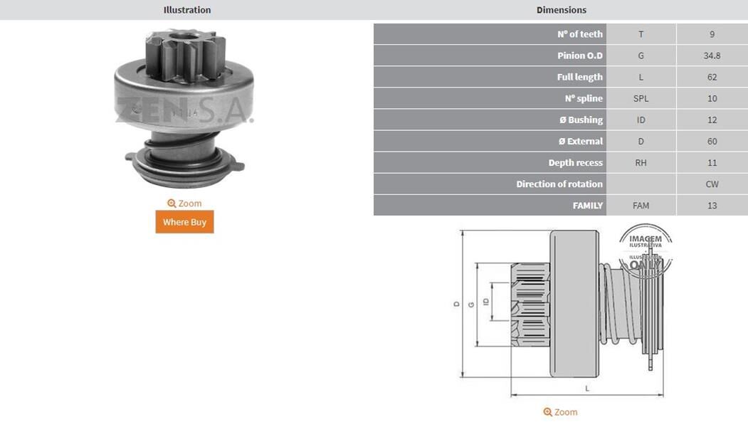 9 DIS FIAT-LANCIA DIZEL | OEM:63222001-63222031