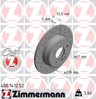 FREN DISKI ARKA MERCEDES W202 W203 CL203 W210 C208 W124 | OEM:A2034230112