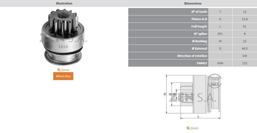 12 DIS RENAULT KANGOO-CLIO 1.5 DCI | OEM:UMD-5729-M191T13671-M191T14671