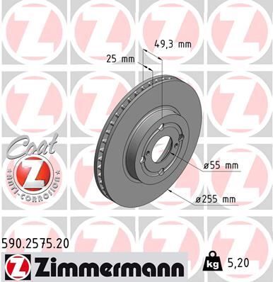 FREN DİSKİ. ÖN. 255 /25-24 MM . HAVA KANALLI. YÜKSEK KARBON ALAŞIMLI 986479084-DF4367 | OEM:43512-02070-43512-12620-43512-13030