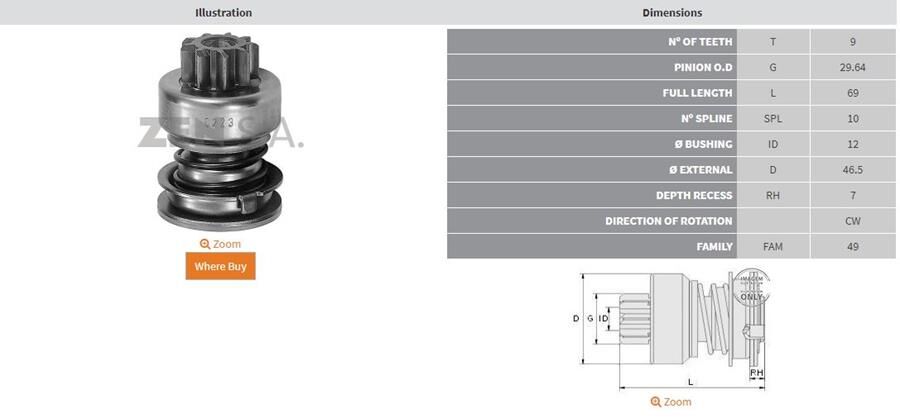 9 DIS AUDI-BMW-FORD TAUNUS-TRANSIT-OPEL | OEM:UMD-5476-1006209030-1006209032