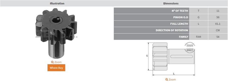 11 DIS ALFKB CELIK GENIS KAFA | OEM:2006382168