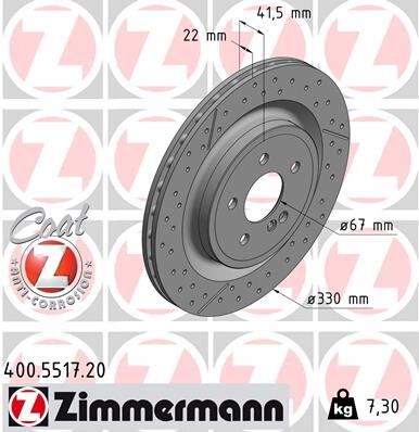 FREN DISKI ARKA MERCEDES AMG W176 C117 X117 X156 R172 | OEM:A1724230112