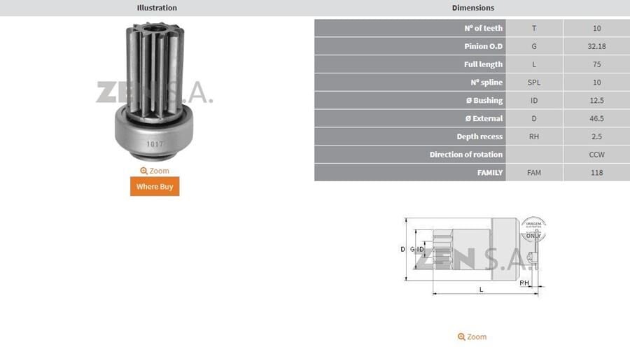 10 DIS NISSAN MAXIMA CCW | OEM:UMD-5676-211445100