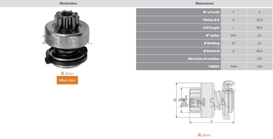 9 DIS DODGE LANCER | OEM:UMD-5490-1006209527