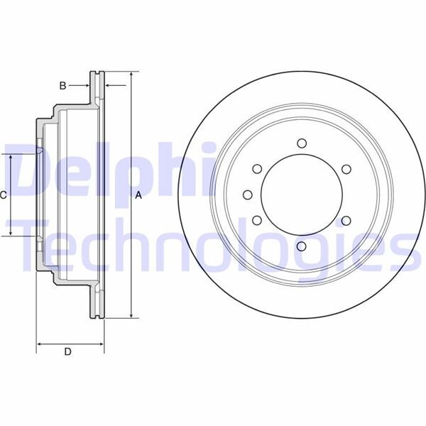 FREN DİSKİ ÇİFTLİ PAKET . DELİKLİ ARKA NISSAN PATROL 03/2000 > | OEM:43206VC200