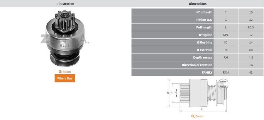 10 DIS 28MT CASE-CUMMINS KUCUK KAFA | OEM:UMD-5667-10457121