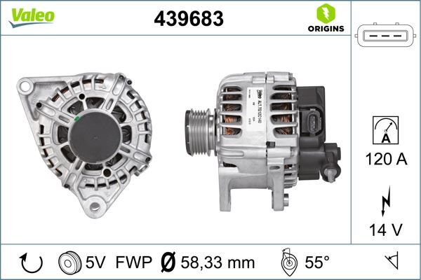 ALTERNATÖR 14V 120Ah HYUNDAI İ30-KIA CEED-VENGA 1.6 CRDİ 08 > 1.6L-U | OEM:373002A600