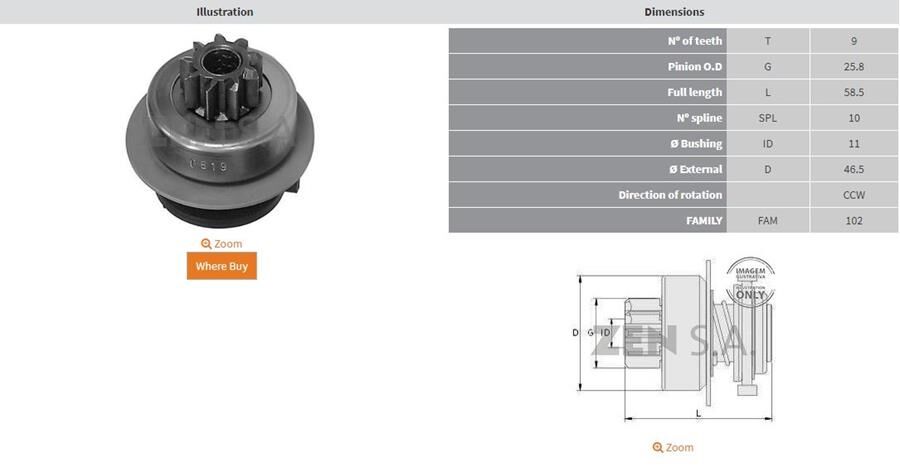 9 DIS VW GOLF-JETTA CCW | OEM:UMD-5430-1006209522-F000AL1520