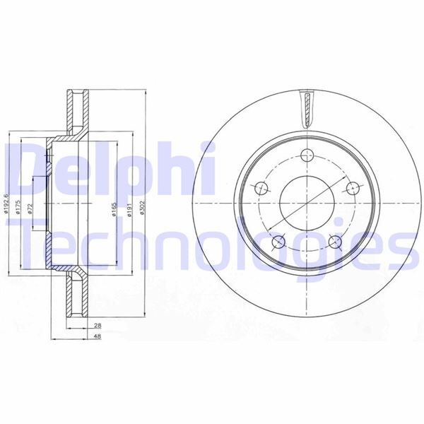 FREN DİSKİ ÇİFTLİ PAKET . DELİKLİ ÖN JEEP CHEROKEE. WRANGLER 09/2006 > | OEM:52060137AB