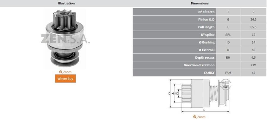 9 DIS 28MT | OEM:10484659-10524228