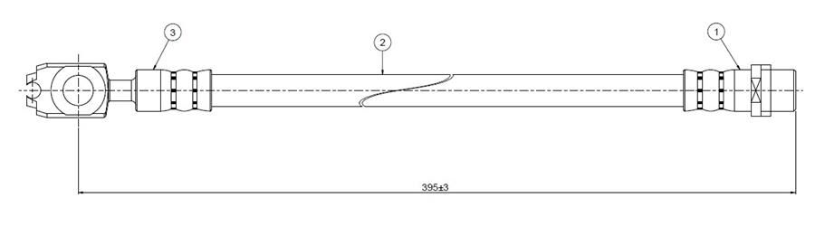 ÖN FREN HORTUMU AROSA 1.0 / 1.4 / 1.4 TDI / 1.7 SDI 98> | OEM:6N0611701B