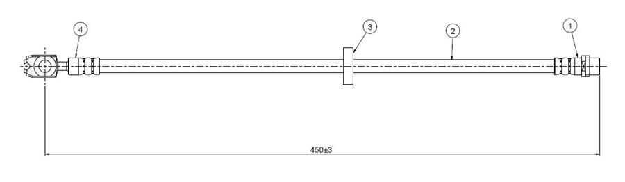 ÖN FREN HORTUMU A3 ALL MODELS 96 | OEM:1J0611701