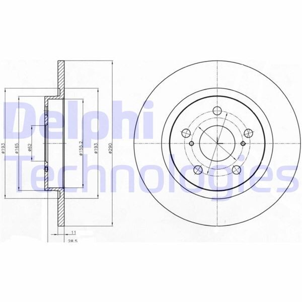 FREN DİSKİ ÇİFTLİ PAKET - BOYALI. DELİKSİZ ARKA TOYOTA AVENSIS 01/2009 > | OEM:4243105070