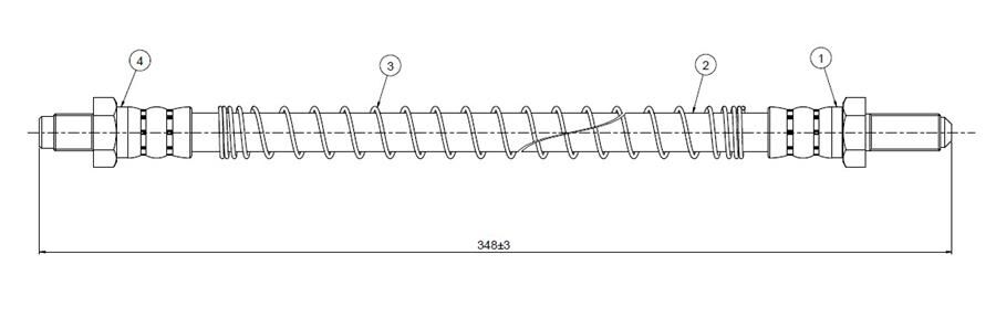 FREN HORTUMU arka Defender 90 90-. | OEM:NRC9455