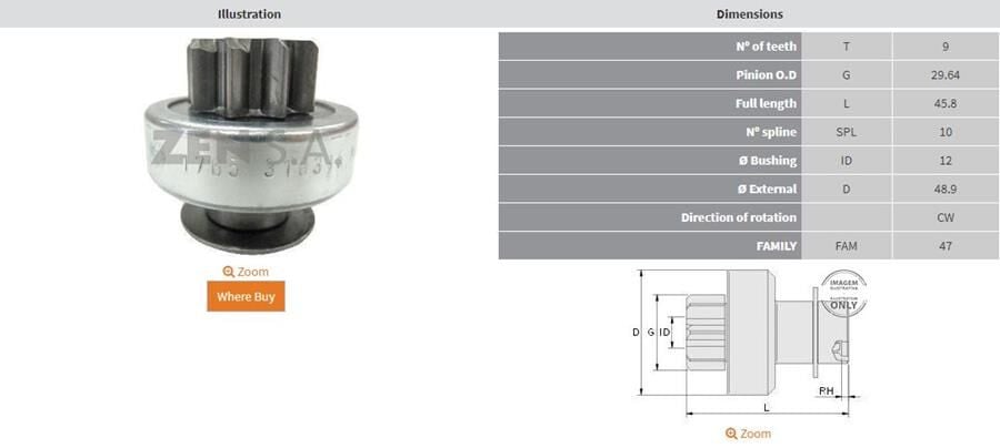 9 DIS BMW 125-135-5 SERI-523-528-530-730-X3-Z4 3.0 XDRIVE | OEM:TS12E36