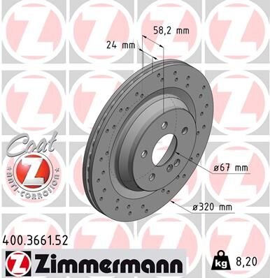 FREN DISKI ARKA MERCEDES AMG W221 C216 W222 R230 | OEM:A2214231012