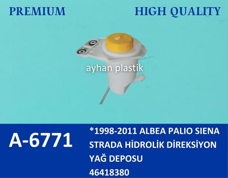 HİDROLİK DİREKSİYON YAĞ DEPOSU KAPAKLI PALIO-STRADA-SIENA-ALBEA-DOBLO-FIORINO 1.3 MTJ | OEM:46418380