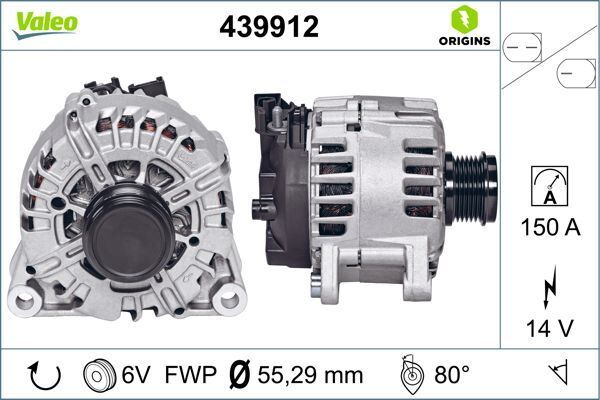 ALTERNATÖR FORD 150A 14V MONDEO IV 07>14 2.0 TDCI | OEM:AG9T10300BB-1711969