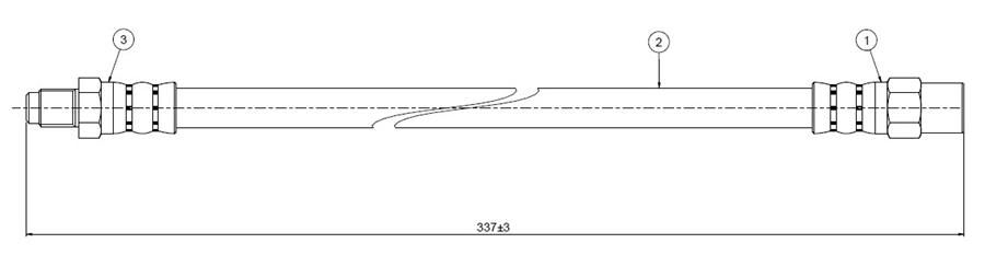 FREN HORTUMU ön Scirocco 75-78 | OEM:171611701D