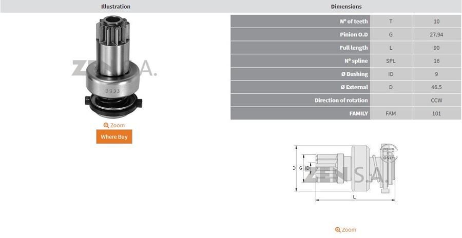 10 DIS VW GOLF-PARATI CCW | OEM:9001081074