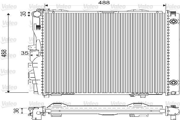 RADYATÖR MERCEDES S CLAS 260 SE 300 SE | OEM:1265005103-1265004103