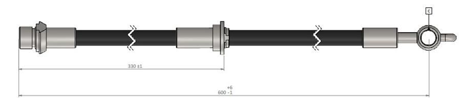 FREN HORTUMU sol ön Verso 03-08 | OEM:9008094132-9008094200-9094702D23