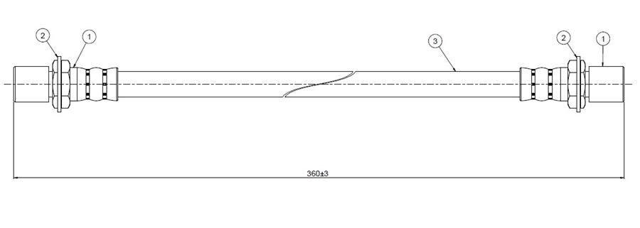 FREN HORTUMU ön Celica RA-TA-40 76-81 | OEM:9094702122-9094702128-9094702233