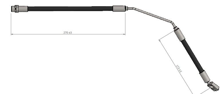 FREN HORTUMU sol arka X5 E53 00-.. | OEM:34301165765