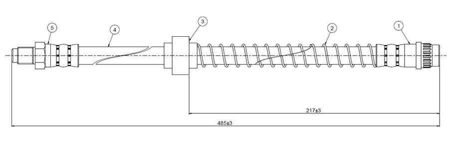 ÖN FREN HORTUMU C2 JM 03> | OEM:480691