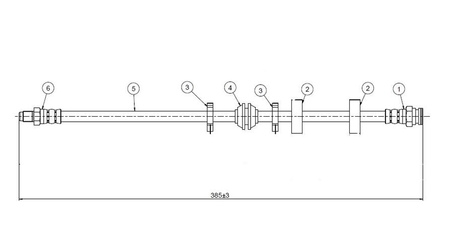 FREN HORTUMU ön Delta 93- | OEM:7655155