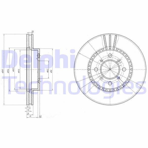 FREN DİSKİ ÇİFTLİ PAKET . DELİKLİ ÖN HONDA ACCORD. PRELUDE 01/1992 > 12/2002 | OEM:45251S1AG60-45251SS0000