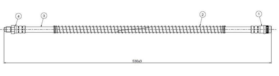 ÖN FREN HORTUMU P306 93> | OEM:480662