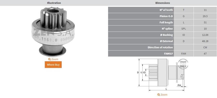 11 DIS FIAT DOBLO | OEM:UMD-5635-63111008-63111009