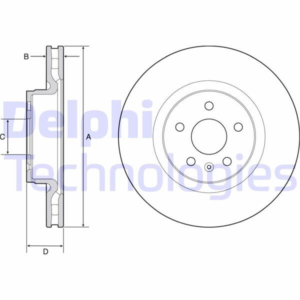 FREN DİSKİ TEKLİ PAKET - BOYALI. DELİKLİ ÖN TESLA S. X 09/2012 > | OEM:1025099-102509900B-6006420