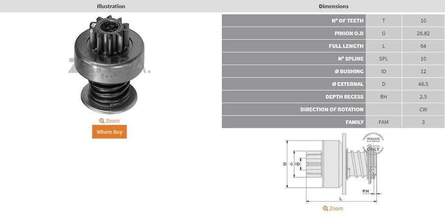 10 DIS FORD ESCORT-TAUNUS | OEM:UMD-5509-1006209429