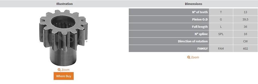 DISLI KAFASI 13 DIS CASE-CUMMINS-DODGE ZEN-1829 | OEM:ZEN-639302-5-0280993230